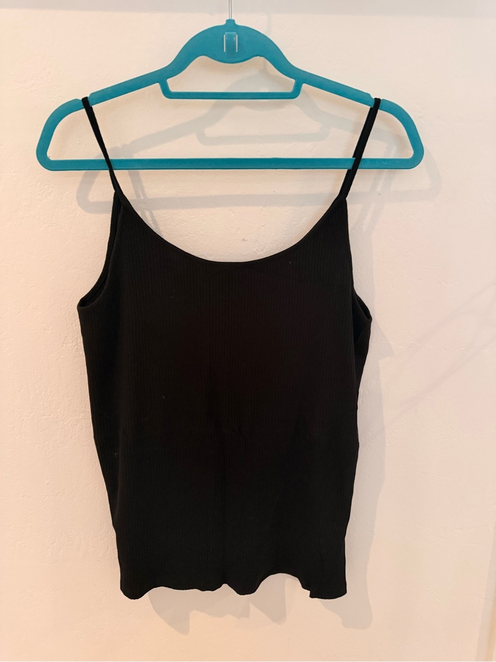 GAP Black Ribbed Spaghetti Strap Camisole
